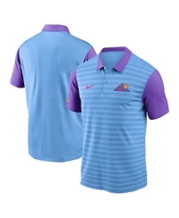 Nike Men's Light Blue/Purple Colorado Rockies 2025 City Connect Authentic Collection Victory Performance Polo Shirt
