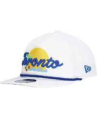 New Era Men's White Toronto Blue Jays Paradise Golfer Adjustable Hat