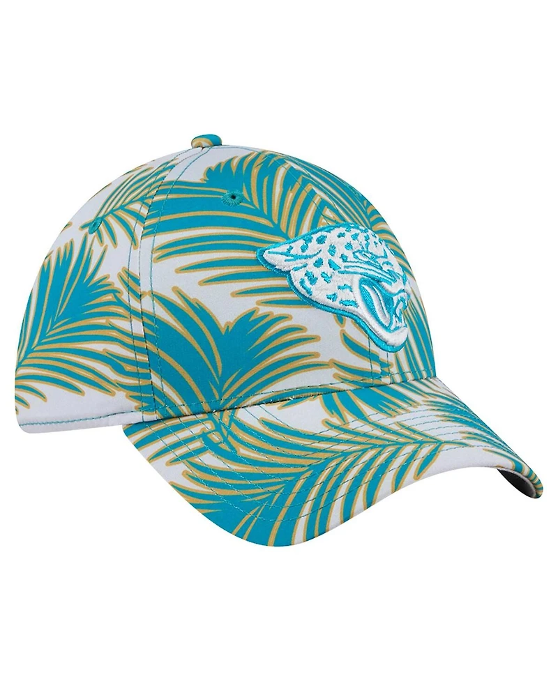 New Era Men's Gray Jacksonville Jaguars Palms 39THIRTY Flex Hat