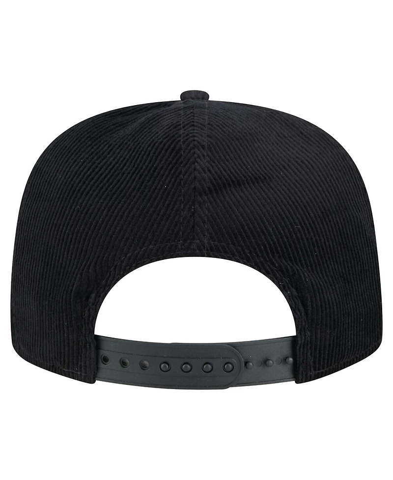 New Era Men's Black Cincinnati Bengals City Originals Corduroy Skipper Golfer Snapback Hat