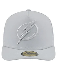 New Era Men's Gray Tampa Bay Lightning Color Pack A-Frame 59FIFTY Fitted Hat
