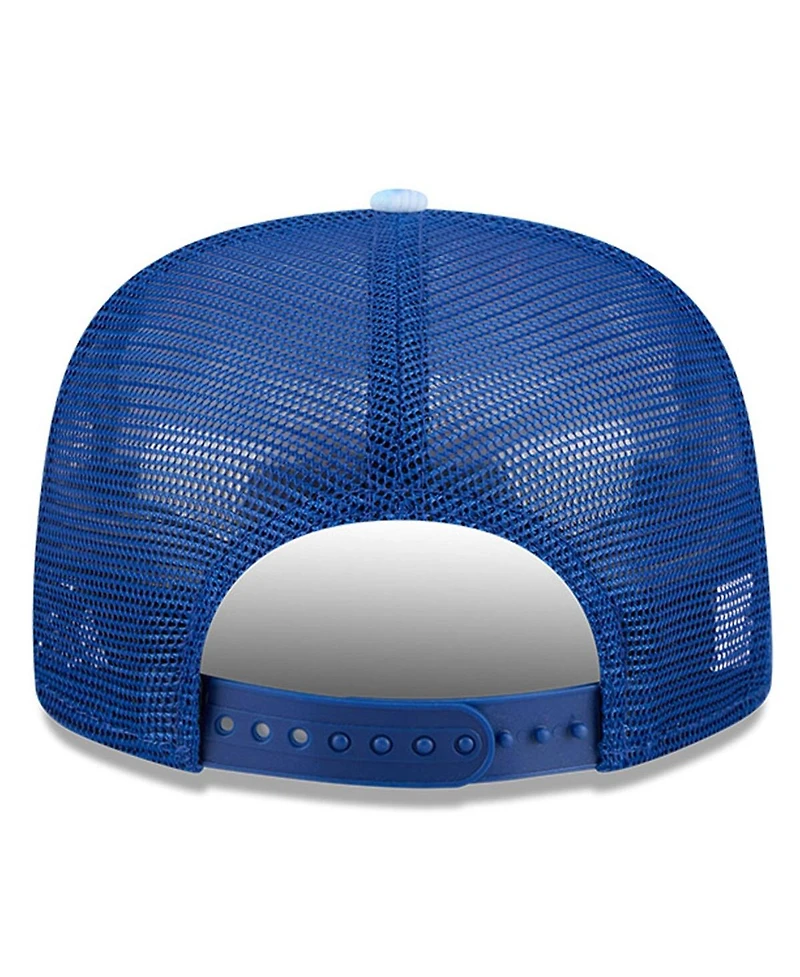 New Era Men's Blue Kyle Larson Adventure Pattern Golfer Adjustable Hat