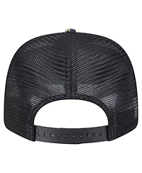 New Era Men's Black Minnesota Twins Adventure Drinks Pattern 9SEVENTY Stretch-Snap Hat