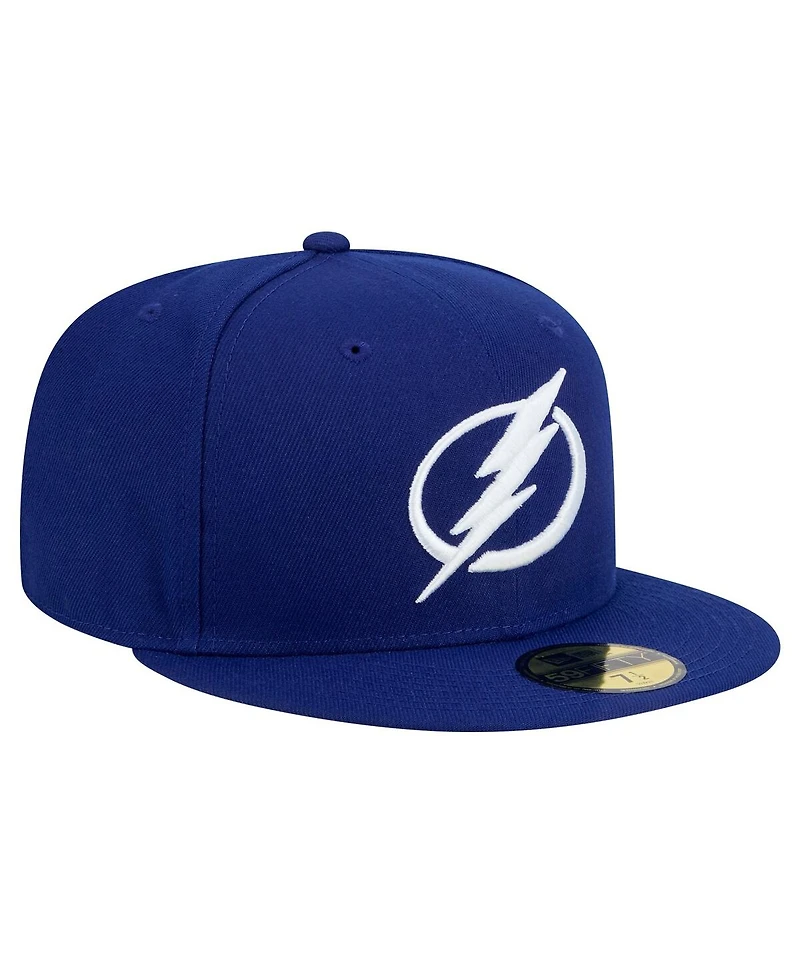 New Era Men's Blue Tampa Bay Lightning Core 59FIFTY Fitted Hat