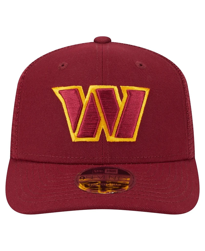 New Era Men's Burgundy Washington Commanders Main Trucker 9SEVENTY Stretch Snap Hat