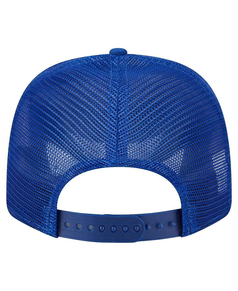New Era Men's Royal New York Giants Main Trucker 9SEVENTY Stretch Snap Hat