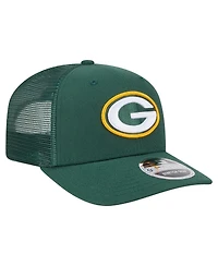 New Era Men's Green Green Bay Packers Main Trucker 9SEVENTY Stretch Snap Hat