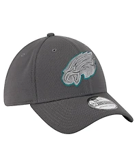 New Era Men's Graphite Philadelphia Eagles Main 39THIRTY Flex Hat