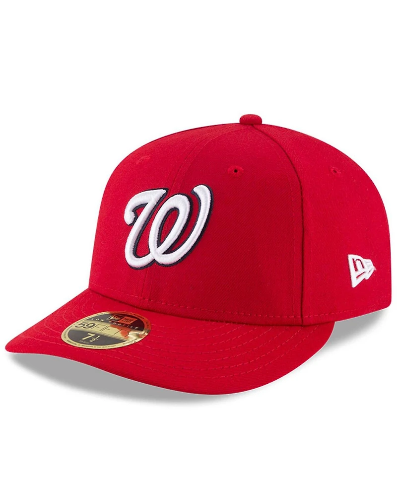 New Era Men's Red Washington Nationals National Baseball Hall of Fame Low Profile 59FIFTY Fitted Hat