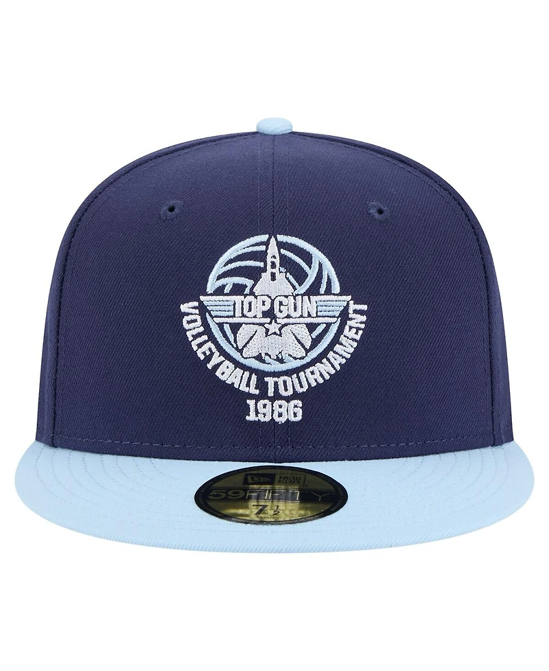 New Era Men's Navy/Light Blue Top Gun Two-Tone Color Pack 59FIFTY Fitted Hat
