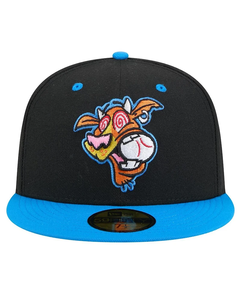 New Era Men's Black/Blue Rocket City Trash Pandas Copa de la Diversion 59FIFTY Fitted Hat