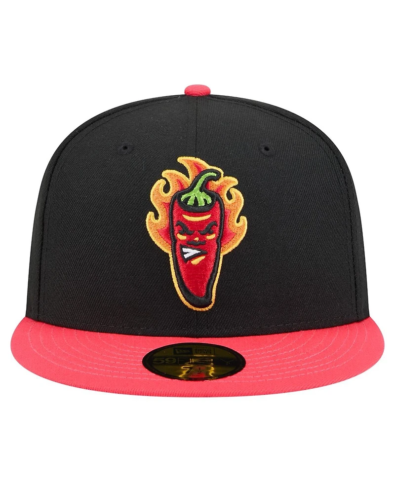 New Era Men's Black Lake County Captains Copa de la Diversion 59FIFTY Fitted Hat
