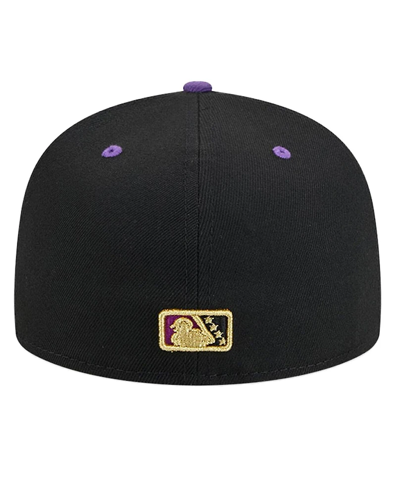 New Era Men's Black Fresno Grizzlies Copa de la Diversion 59FIFTY Fitted Hat