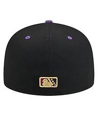 New Era Men's Black Fresno Grizzlies Copa de la Diversion 59FIFTY Fitted Hat