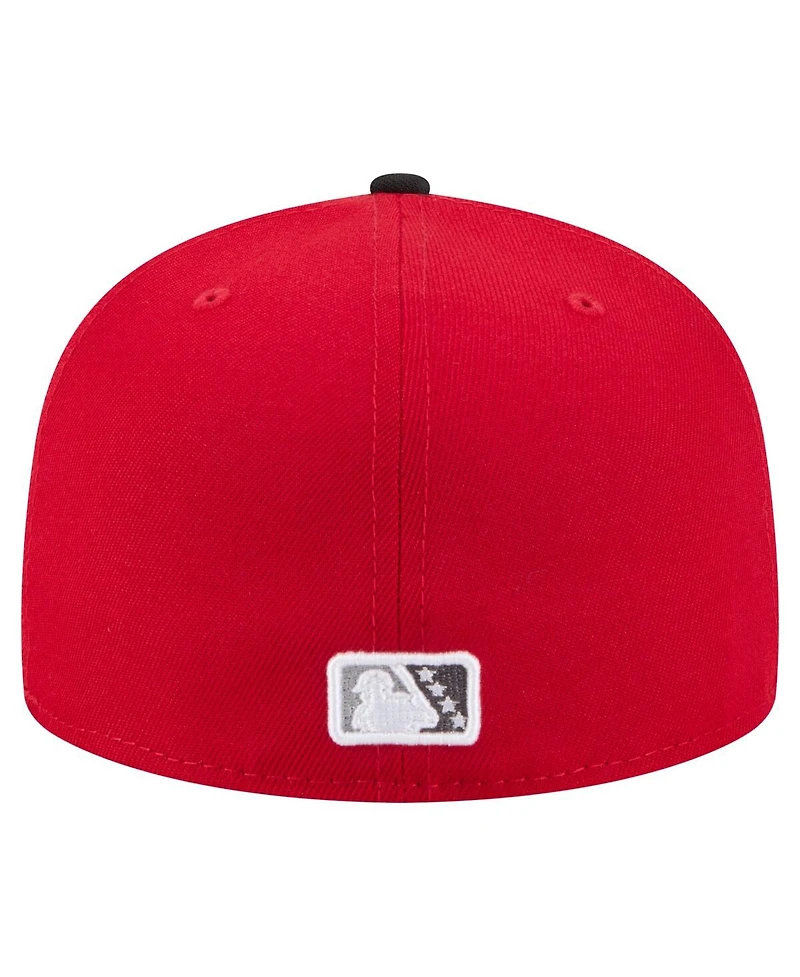 New Era Men's Red Fort Wayne TinCaps Authentic Collection 59FIFTY Fitted Hat