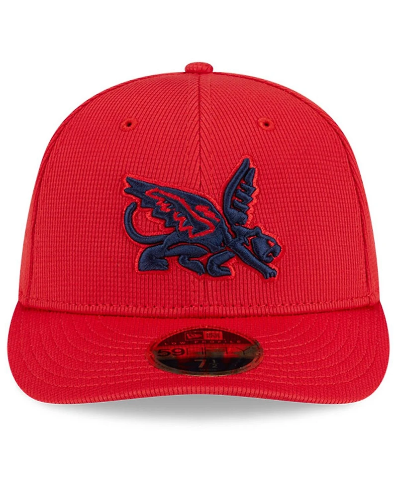 New Era Men's Red Texas Rangers City Connect Batting Practice Low Profile 59FIFTY Fitted Hat