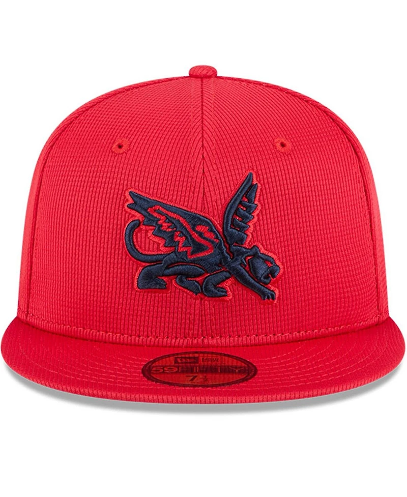 New Era Men's Red Texas Rangers City Connect Batting Practice 59FIFTY Fitted Hat