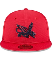 New Era Men's Red Texas Rangers City Connect Batting Practice 59FIFTY Fitted Hat