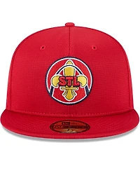 New Era Men's Red St. Louis Cardinals City Connect Batting Practice 59FIFTY Fitted Hat