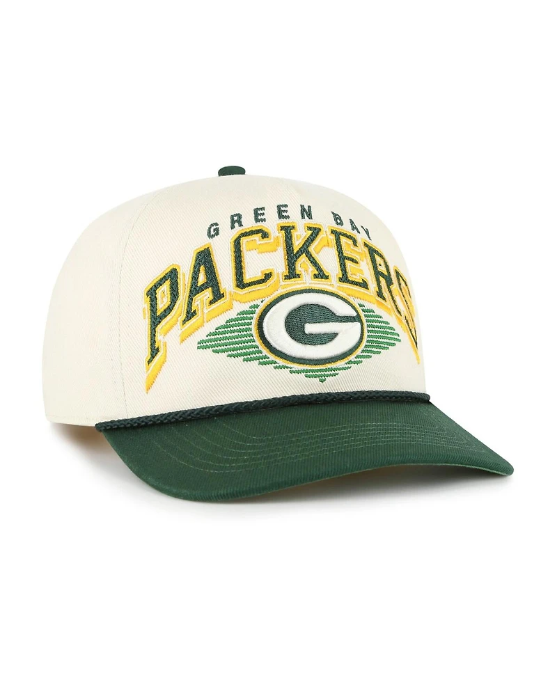 '47 Brand Men's Cream Green Bay Packers Pomona Rope Hitch Adjustable Hat
