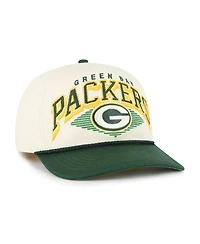 '47 Brand Men's Cream Green Bay Packers Pomona Rope Hitch Adjustable Hat