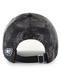 '47 Brand Women's Black Philadelphia Eagles Dazzle Clean Up Adjustable Hat