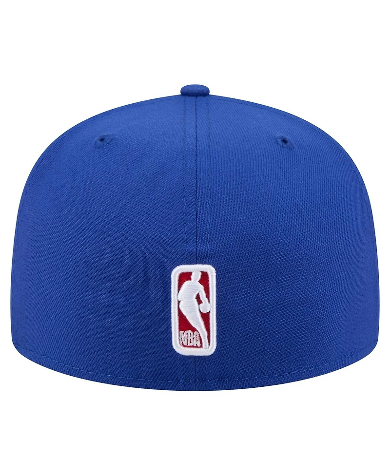New Era Men's Royal Philadelphia 76ers State Stitch 59FIFTY Fitted Hat