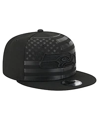New Era Men's Black Seattle Seahawks Independent 9FIFTY Snapback Hat