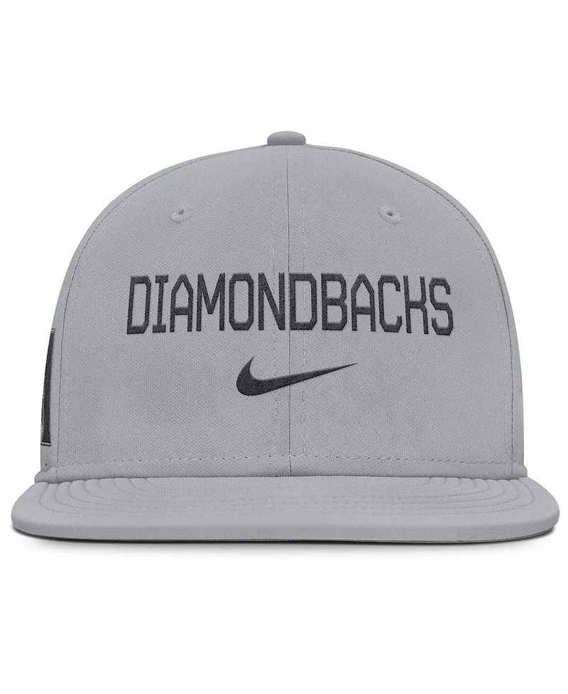 Nike Men's Gray Arizona Diamondbacks True Performance Fitted Hat