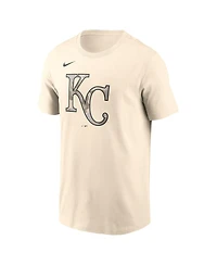 Nike Men's Cream Kansas City Royals Camo Logo T-Shirt