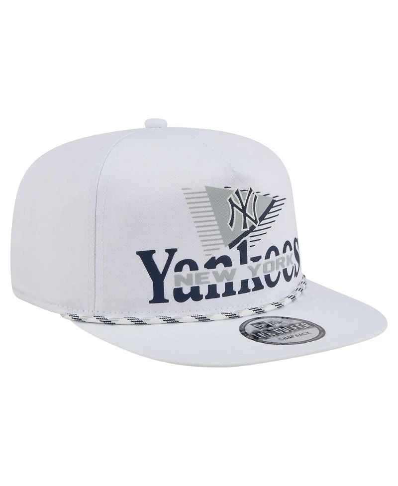 New Era Men's White New York Yankees Collide Golfer Snapback Hat