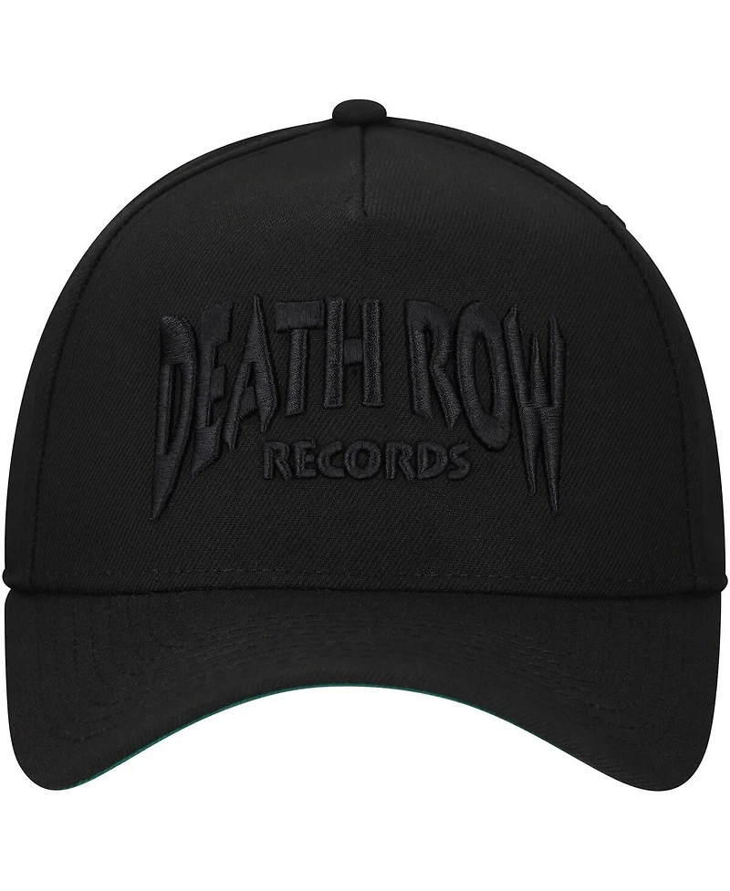 Lids Men's Black Death Row Records A-Frame Tonal Adjustable Hat