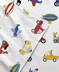 Dream Factory Trains Trucks 4-Pc. Sheet Set, Full