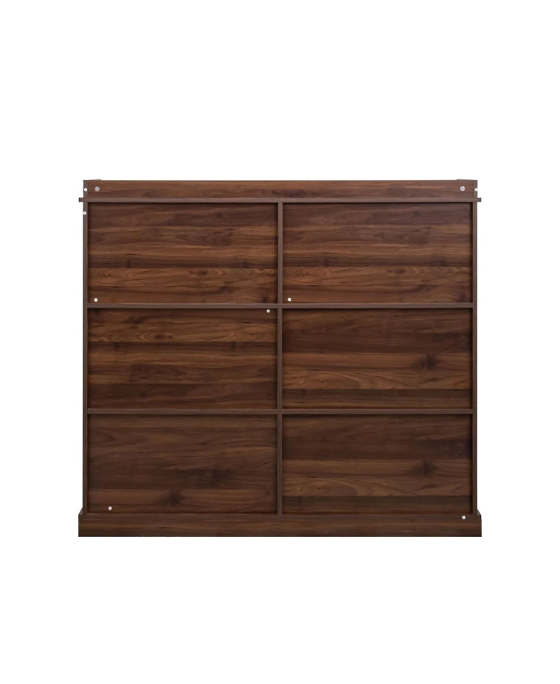 Streamdale 10-shelf Bookcase,Walnut