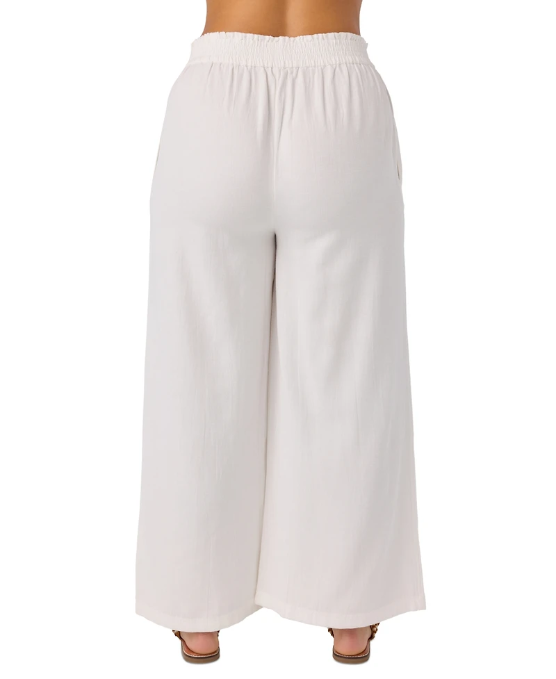 O'Neill Juniors' Sanders Woven Flowy Pull-On Pants
