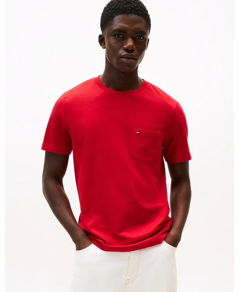 Tommy Hilfiger Men's Essential Solid Pocket T-Shirt