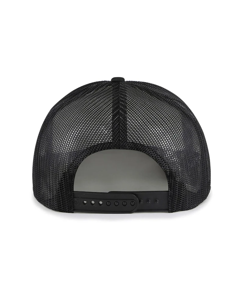 '47 Brand Men's Black Colorado Rockies Lift Off Foam Front Mesh Trucker Adjustable Hat