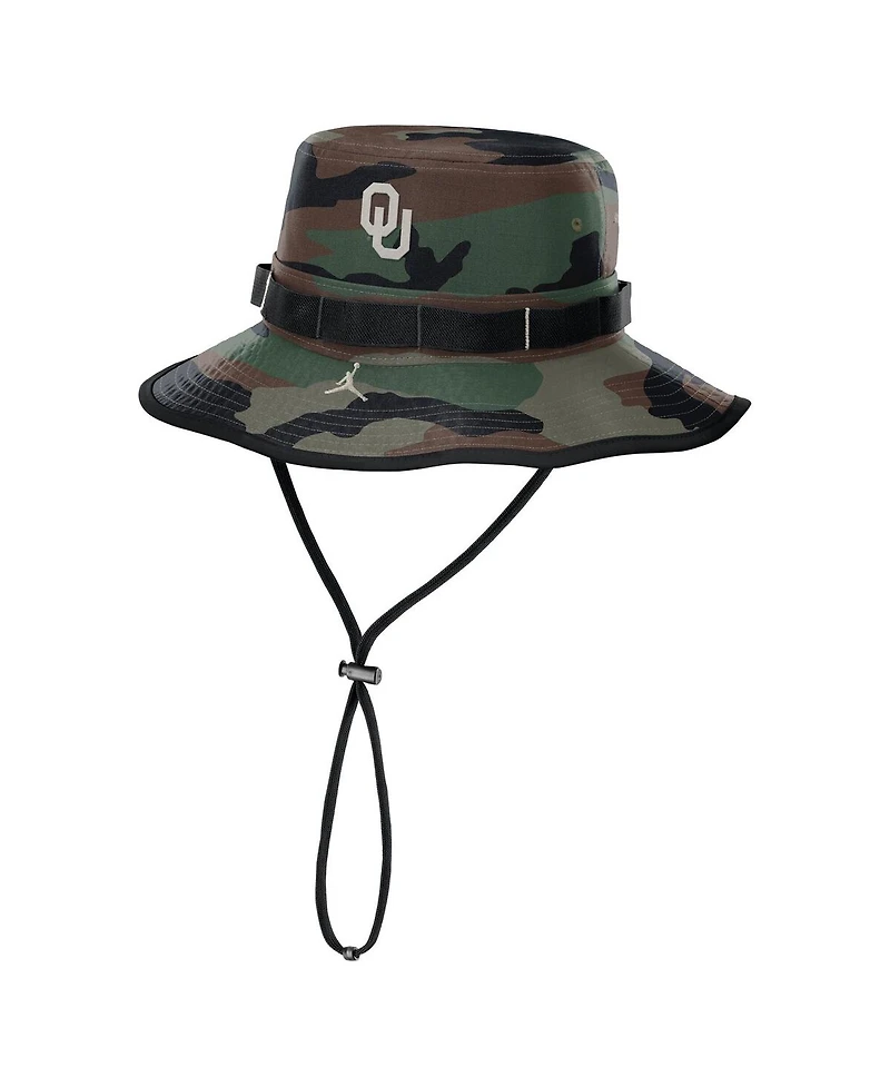 Jordan Men's Camo Oklahoma Sooners 2024 Military Appreciation Apex Bucket Hat