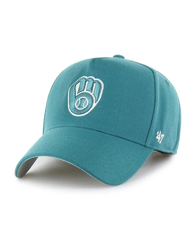 '47 Brand Men's Teal Milwaukee Brewers Ballpark Offside Adjustable Hat