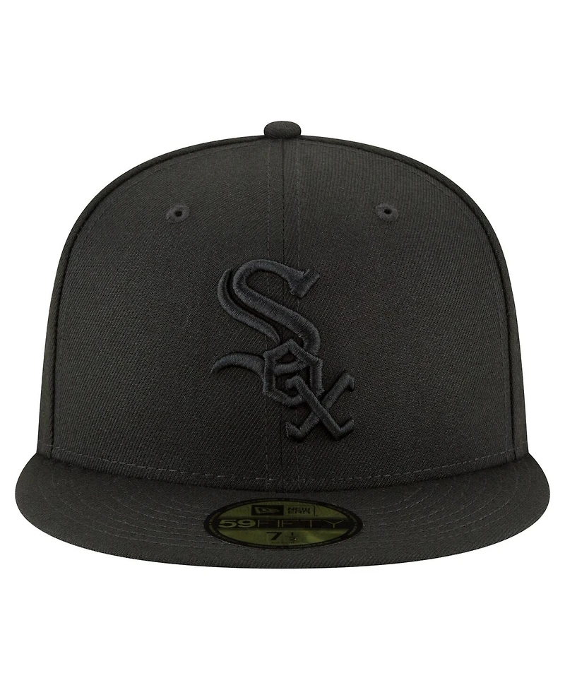 New Era Men's Black Chicago White Sox 125th Anniversary 59FIFTY Fitted Hat