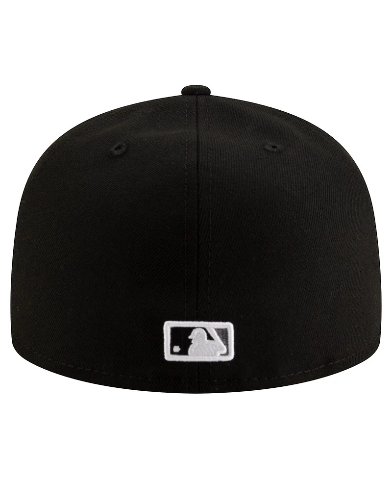 New Era Men's Black Chicago White Sox 125th Anniversary 59FIFTY Snapback Hat