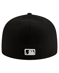 New Era Men's Black Chicago White Sox 125th Anniversary 59FIFTY Snapback Hat