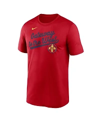 Nike Men's Red St. Louis Cardinals 2025 City Connect Team Phrase Script Legend Performance T-Shirt