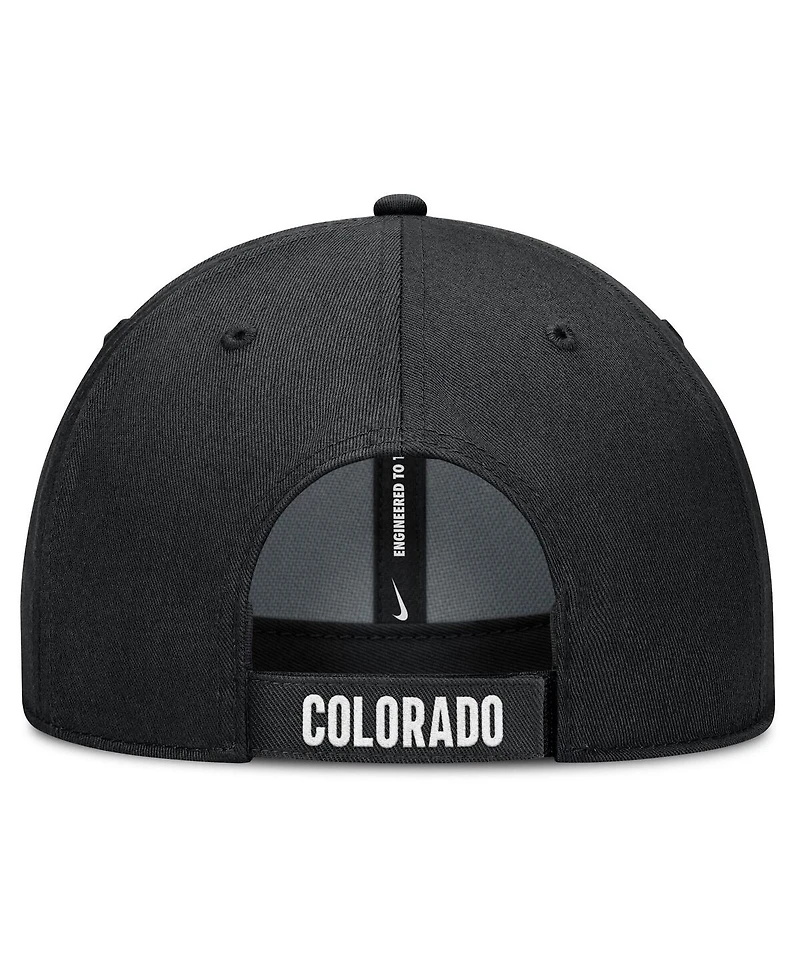 Nike Men's White/Black Colorado Rockies Club Performance Adjustable Hat