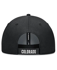Nike Men's White/Black Colorado Rockies Club Performance Adjustable Hat
