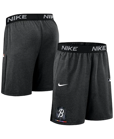 Nike Men's Black Baltimore Orioles Authentic Collection City Connect Performance Knit Shorts
