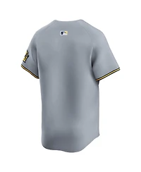 Nike Men's Gray Milwaukee Brewers Away Limited Jersey