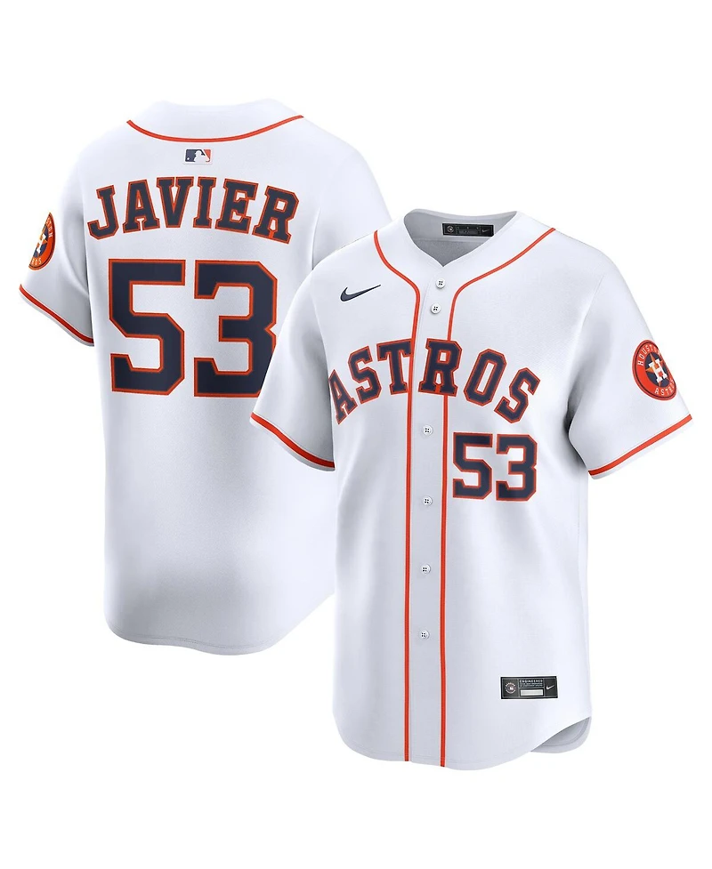 Nike Men's Cristian Javier White Houston Astros Home Limited Player Jersey