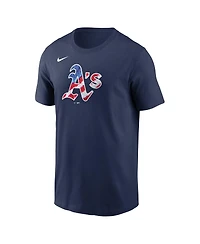 Nike Men's Navy Athletics Americana T-Shirt