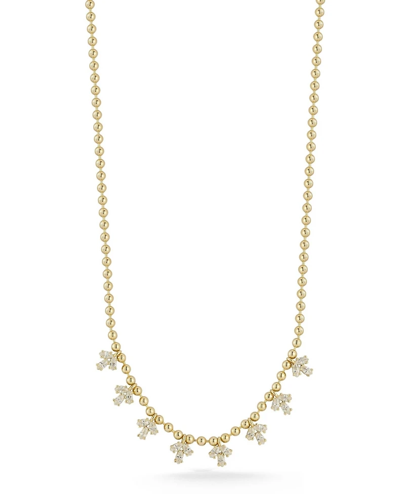 Rachel Zoe 14K Gold Plated Sterling Silver Marquise Charm Necklace